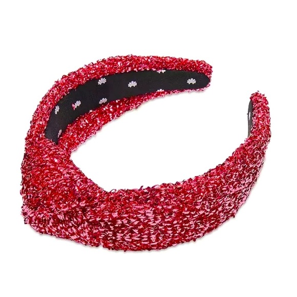 NWOT LELE SADOUGHI PINK TINSEL KNOTTED HEADBAND - Picture 2 of 8